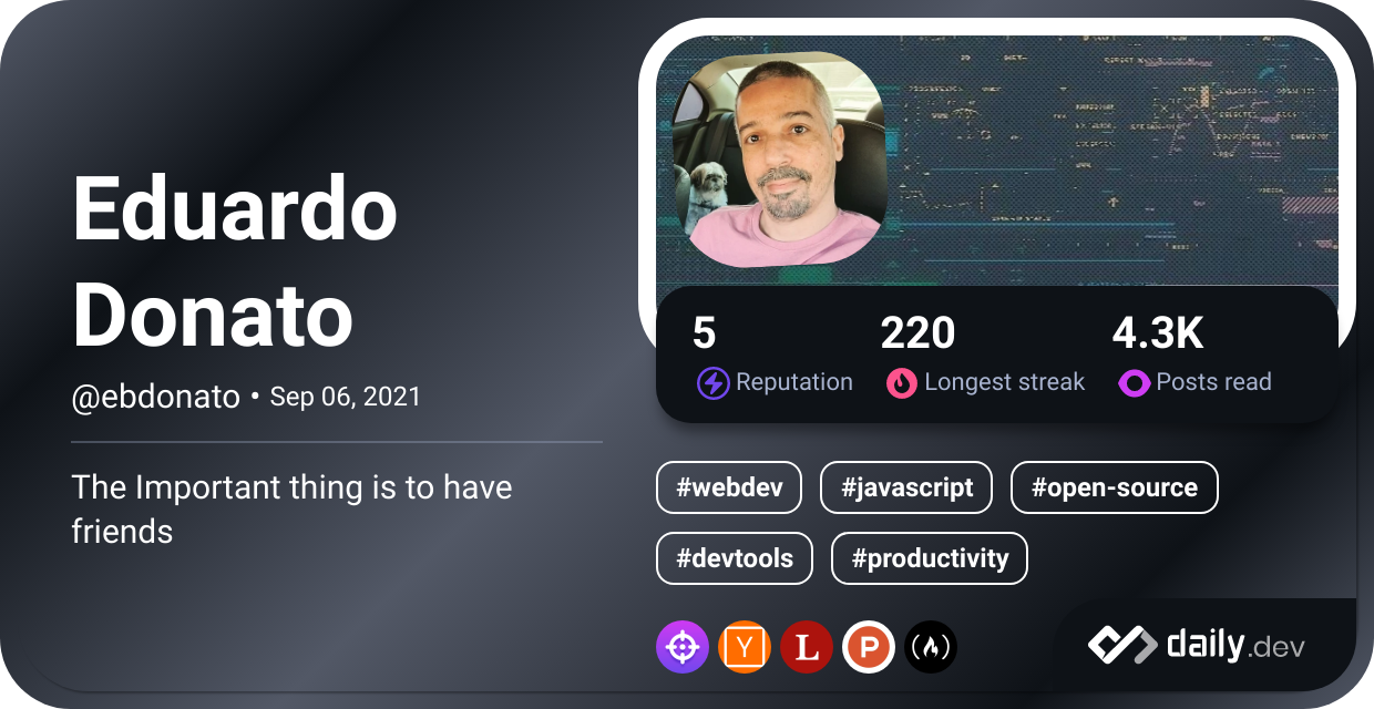 Eduardo Donato's Dev Card